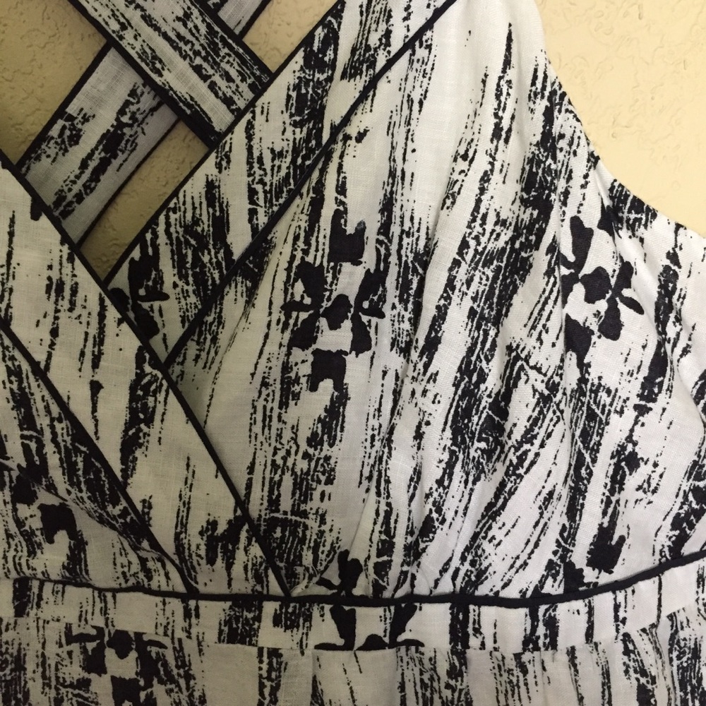Ann Taylor Linen And Cotton Maxi Sundress Size 12 - Picture 3 of 8